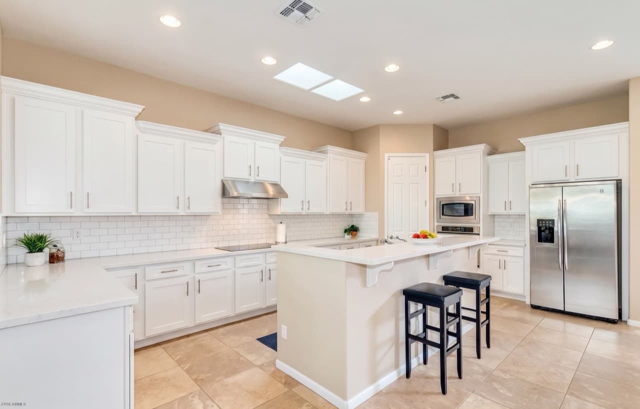 Kitchen after — AI rendering